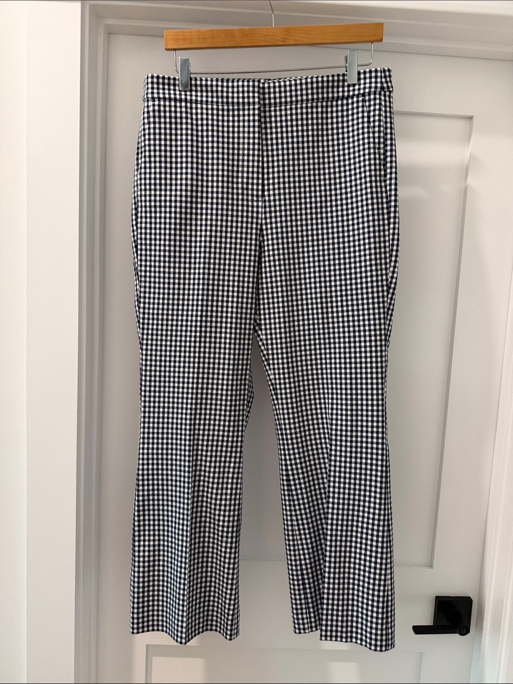 J Crew navy & White Gingham Dress Pants(bw)
